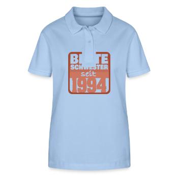1994 - Stanley/Stella Frauen Bio-Poloshirt ELLISER - sky Blue - Vorne - Luana (180cm)