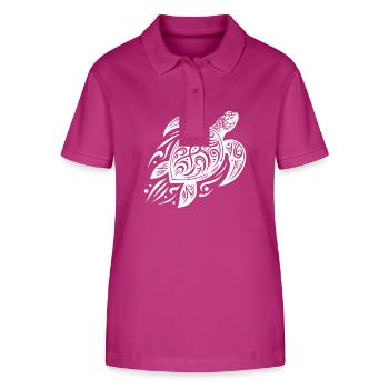 Powerful Pacific Turtle Meets Tribal - Stanley/Stella Women’s Organic Polo Shirt ELLISER - orchid Flower - Front - Luana (180cm)