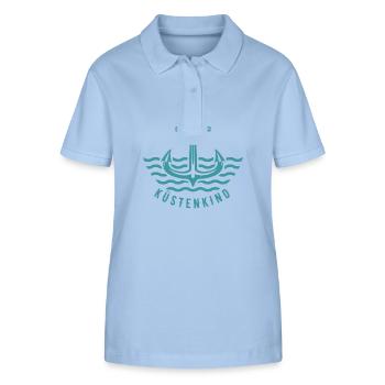 Meer Geht Immer Anker Nordsee Spruch Geschenk See - Stanley/Stella Frauen Bio-Poloshirt ELLISER - sky Blue - Vorne - Luana (180cm)