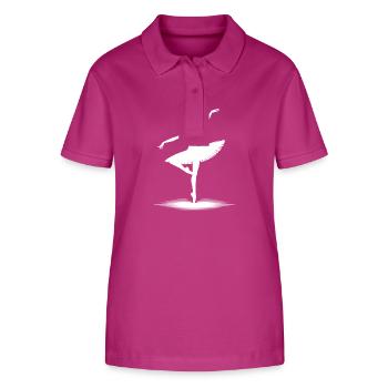Ästhetisches Tanzdesign mit klassischer Pose - Stanley/Stella Frauen Bio-Poloshirt ELLISER - Orchidee - Vorne - Luana (180cm)