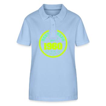Father 1960 - Stanley/Stella Women’s Organic Polo Shirt ELLISER - sky blue - Front - Luana (180cm)