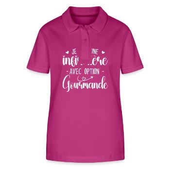 Nurse with gourmet option - Stanley/Stella Women’s Organic Polo Shirt ELLISER - orchid Flower - Front - Luana (180cm)