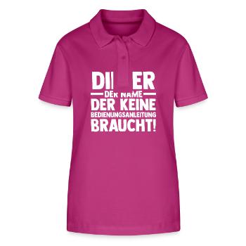 Vorname Dieter - Stanley/Stella Frauen Bio-Poloshirt ELLISER - Orchidee - Vorne - Luana (180cm)