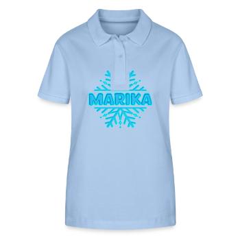 Marika Marika - Polo bio ELLISER Stanley/Stella Femme - bleu ciel - Devant - Luana (180cm)
