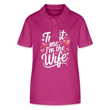 Frau Ehefrau Partnerin Familie Verheiratet - Stanley/Stella Frauen Bio-Poloshirt ELLISER - Orchidee - Vorne - Luana (180cm)