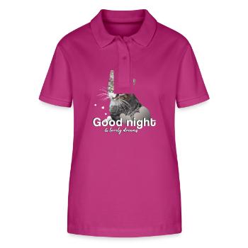 Chemise de sommeil bonne nuit bonne nuit - Polo bio ELLISER Stanley/Stella Femme - mauve orchidée - Devant - Luana (180cm)