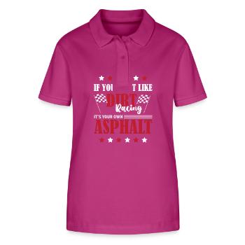 Course sur piste de terre battue - Polo bio ELLISER Stanley/Stella Femme - mauve orchidée - Devant - Luana (180cm)