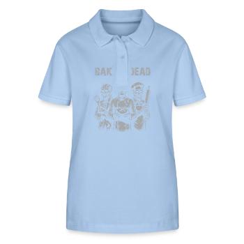 Cuisson des morts - backende Zombies - Polo bio ELLISER Stanley/Stella Femme - bleu ciel - Devant - Luana (180cm)