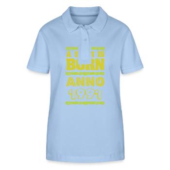 1991 - Stanley/Stella Frauen Bio-Poloshirt ELLISER - sky Blue - Vorne - Luana (180cm)