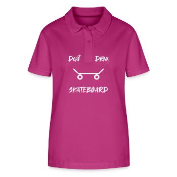 Skateboard - Don't Walk Drive Skateboard - Stanley/Stella Frauen Bio-Poloshirt ELLISER - Orchidee - Vorne - Luana (180cm)