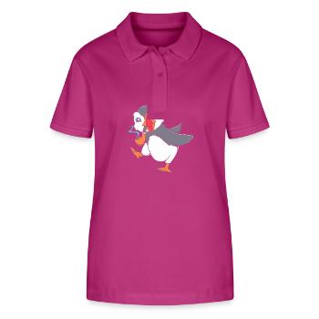 Papageientaucher Puffin - Stanley/Stella Frauen Bio-Poloshirt ELLISER - Orchidee - Vorne - Luana (180cm)