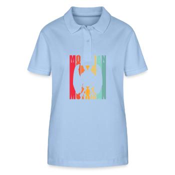 Mothman - Stanley/Stella Women’s Organic Polo Shirt ELLISER - sky blue - Front - Luana (180cm)