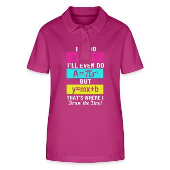 Mathematik - Stanley/Stella Frauen Bio-Poloshirt ELLISER - Orchidee - Vorne - Luana (180cm)