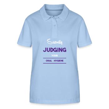 Zahnhygieniker Dental Zahnarzt - Stanley/Stella Frauen Bio-Poloshirt ELLISER - sky Blue - Vorne - Luana (180cm)