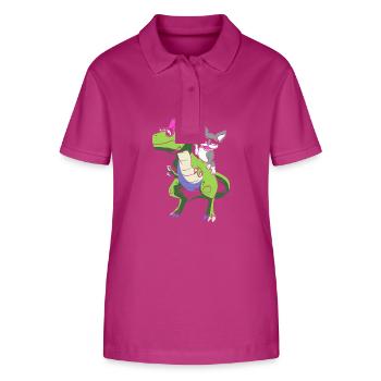 Boston Terrier - Polo bio ELLISER Stanley/Stella Femme - mauve orchidée - Devant - Luana (180cm)