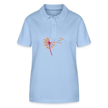 Poulets Coq Dinde - Polo bio ELLISER Stanley/Stella Femme - bleu ciel - Devant - Luana (180cm)