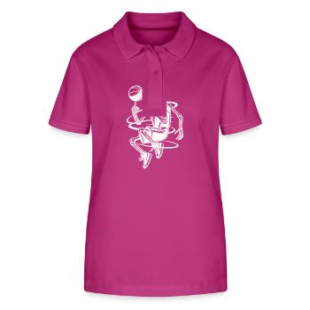 Halloween skeletons playing basketball - Stanley/Stella Women’s Organic Polo Shirt ELLISER - orchid Flower - Front - Luana (180cm)