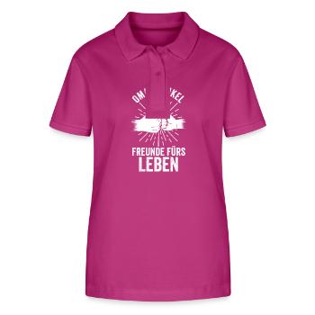 Großmutter Enkel Oma - Stanley/Stella Frauen Bio-Poloshirt ELLISER - Orchidee - Vorne - Luana (180cm)