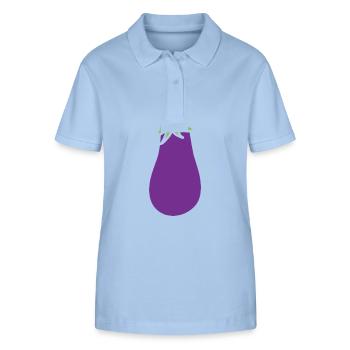 Aubergine - Polo bio ELLISER Stanley/Stella Femme - bleu ciel - Devant - Luana (180cm)