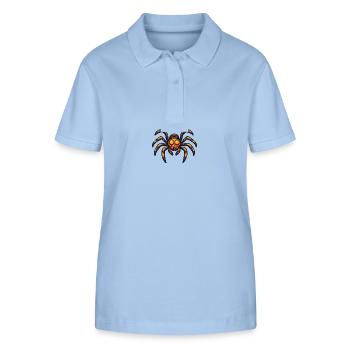 Tarantula Halloween Tier - Stanley/Stella Frauen Bio-Poloshirt ELLISER - sky Blue - Vorne - Luana (180cm)