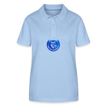 Fuchs Apres Ski Team Spruch - Stanley/Stella Frauen Bio-Poloshirt ELLISER - sky Blue - Vorne - Luana (180cm)