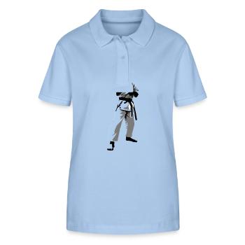 Karaté Enfant Combattant - Arts Martiaux Sports Autocollant - Polo bio ELLISER Stanley/Stella Femme - bleu ciel - Devant - Luana (180cm)