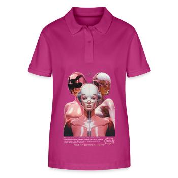 Weltraum Astronauten, Science Fiction Raumfahrer - Stanley/Stella Frauen Bio-Poloshirt ELLISER - Orchidee - Vorne - Luana (180cm)