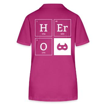 HERO Mask Superhero Elements Cadeau - Polo bio ELLISER Stanley/Stella Femme - mauve orchidée - Dos - Luana (180cm)