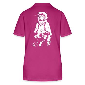 Shibuya's cool Cyberpunk Style Anime Boy Otaku - Stanley/Stella Frauen Bio-Poloshirt ELLISER - Orchidee - Hinten - Luana (180cm)