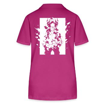 Shibuya's cool Cyberpunk Style Anime Boy Otaku - Stanley/Stella Frauen Bio-Poloshirt ELLISER - Orchidee - Hinten - Luana (180cm)