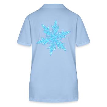 Cristal de glace - Polo bio ELLISER Stanley/Stella Femme - bleu ciel - Dos - Luana (180cm)