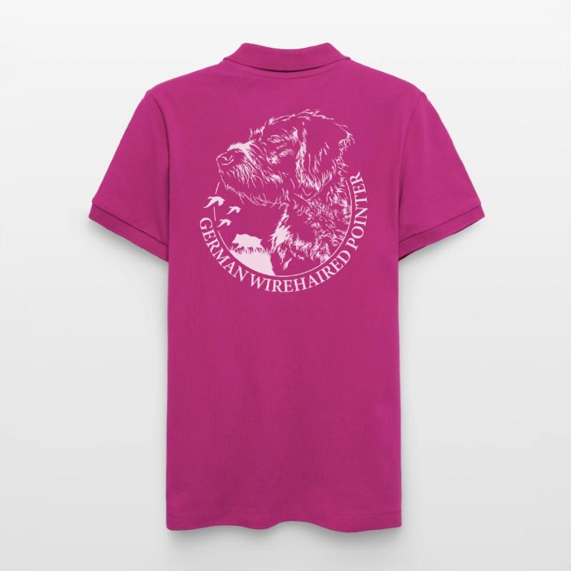 GERMAN WIREHAIRED POINTER Wilsigns Jagdhunde dog Stanley/Stella Women’s Organic Polo Shirt ELLISER