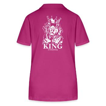 Terre-Neuve Roi de tout ce qui dit Chiens - Polo bio ELLISER Stanley/Stella Femme - mauve orchidée - Dos - Luana (180cm)