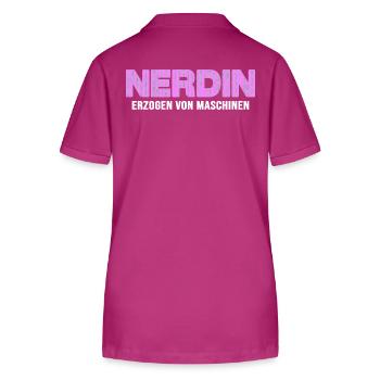 nerd coder server gamer nerdin online nerd-girl - Stanley/Stella Frauen Bio-Poloshirt ELLISER - Orchidee - Hinten - Luana (180cm)