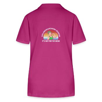 Gallenkrebs - Stanley/Stella Frauen Bio-Poloshirt ELLISER - Orchidee - Hinten - Luana (180cm)