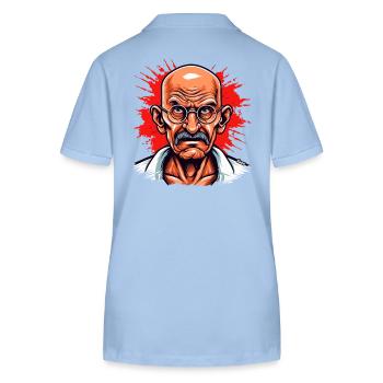 Anführer der friedlichen Revolution - Stanley/Stella Frauen Bio-Poloshirt ELLISER - sky Blue - Hinten - Luana (180cm)
