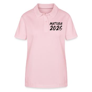 Maturité 2026 - Polo bio ELLISER Stanley/Stella Femme - rose pâle - Devant - Luana (180cm)