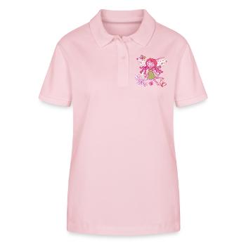 Fairy Girl - Stanley/Stella Frauen Bio-Poloshirt ELLISER - Hellrosa - Vorne - Luana (180cm)