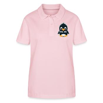 Ein entzückender Pinguin, den es zu retten gilt - Stanley/Stella Frauen Bio-Poloshirt ELLISER - Hellrosa - Vorne - Luana (180cm)