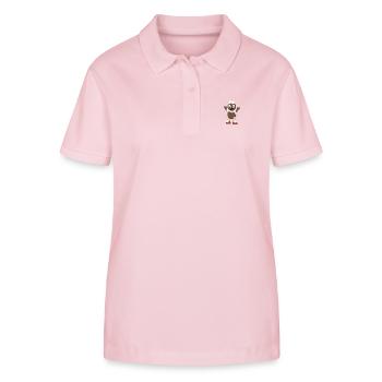 Pittiplatsch, der Liebe - Stanley/Stella Frauen Bio-Poloshirt ELLISER - Hellrosa - Vorne - Luana (180cm)