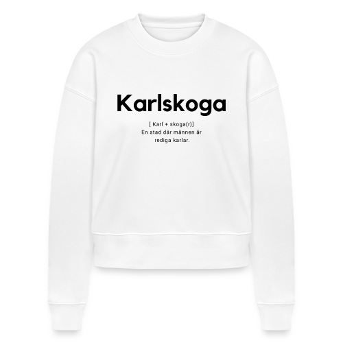 Karlskoga - Stanley/Stella ekologisk croppad sweatshirt CROPSTER dam
