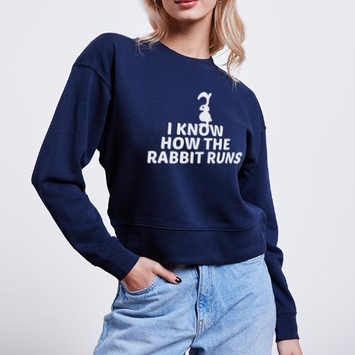i know how the rabbit runs denglisch hase kaninche - Stanley/Stella Cropped Frauen Bio-Sweatshirt CROPSTER