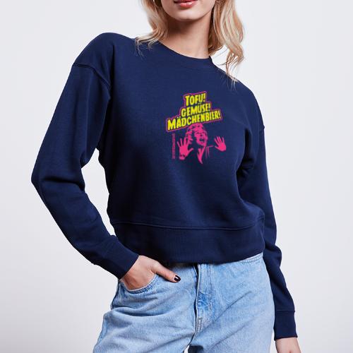 Grill T Shirt Design Tofu, Gemüse, Mädchenbier - Stanley/Stella Cropped Frauen Bio-Sweatshirt CROPSTER