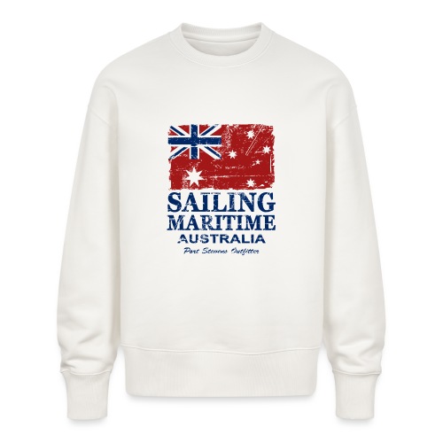 Australien - Maritime Flag - Vintage Look - Stanley/Stella Unisex Oversize Bio Pullover RADDER