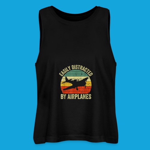 Easily Distracted by Airplanes - Stanley/Stella Frauen Cropped Bio Tank Top DANCER