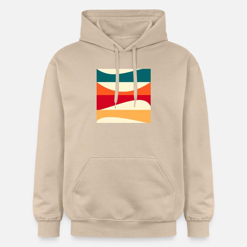 Constructivism - MODERN ART - BACKGROUND - Gildan Unisex Softstyle® Midweight Hoodie - sand