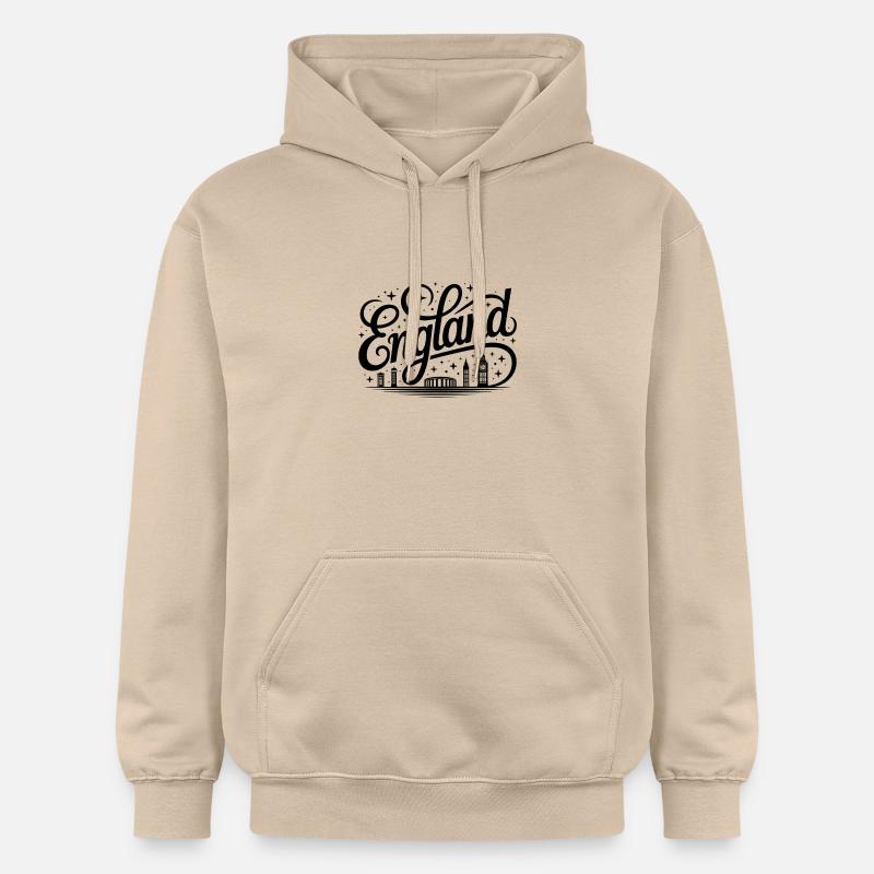 Angleterre - Souvenir Design - Sweat à capuche Softstyle® Gildan Unisexe - jaune sable
