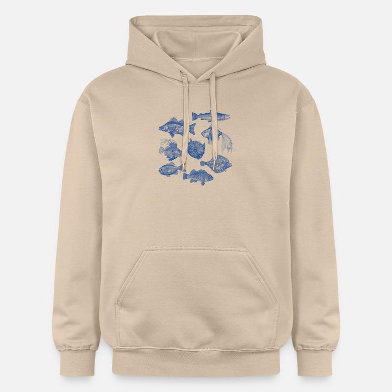 Pêche aux compliments - Sweat à capuche Softstyle® Gildan Unisexe - jaune sable