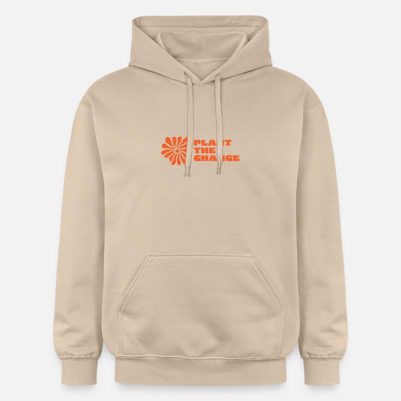 Planter le lettrage Change - Sweat à capuche Softstyle® Gildan Unisexe - jaune sable
