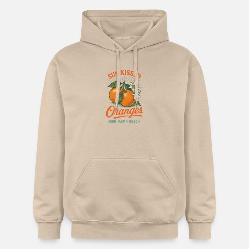 Orange Bronzées Été - Sweat à capuche Softstyle® Gildan Unisexe - jaune sable